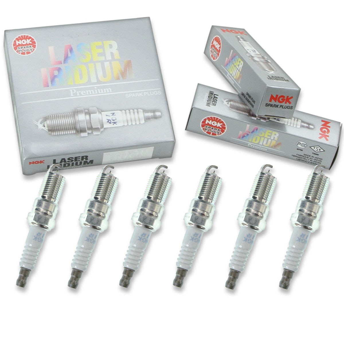 6 pcs NGK Laser Iridium Spark Plugs for 1999-2002 Oldsmobile Intrigue 3.5L le