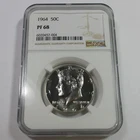 1964 P NGC PF68 - Kennedy Half Dollar 50c US Coin #59098B