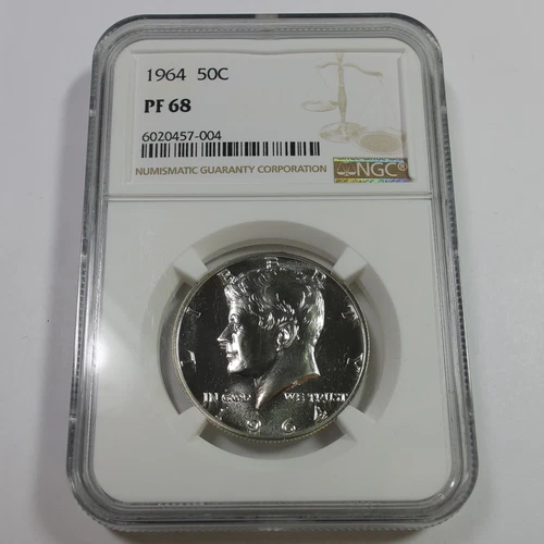 1964 P NGC PF68 - Kennedy Half Dollar 50c US Coin #59098B
