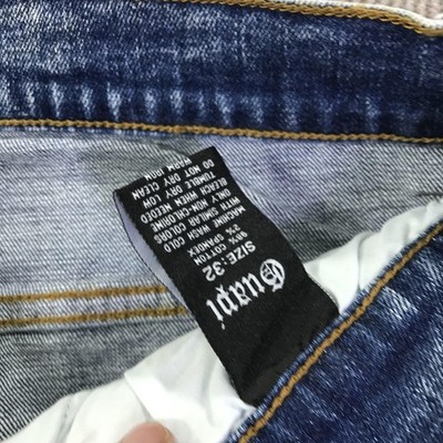 Guapi Shorts Mens 32 Blue Distressed Denim Ripped Frayed Hem