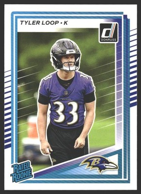 Tyler Loop #382 2025 Donruss Baltimore RavensRC Rookie