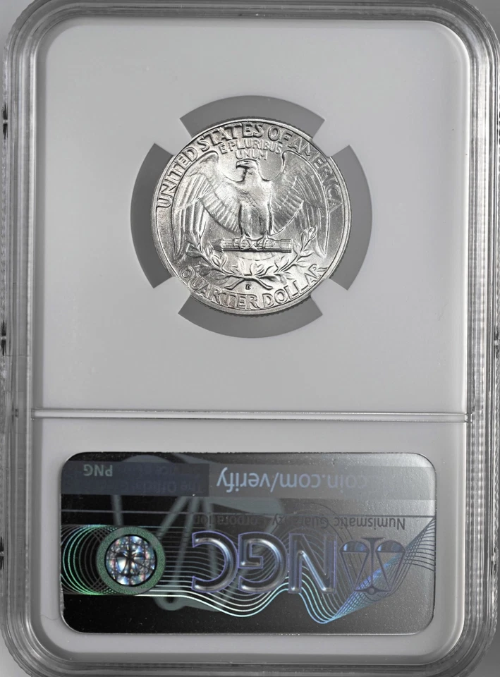 1936-D 25C WASHINGTON SILVER QUARTER DENVER NGC AU DETAILS "WHIZZED" 8405238-027 - Image 4 of 4