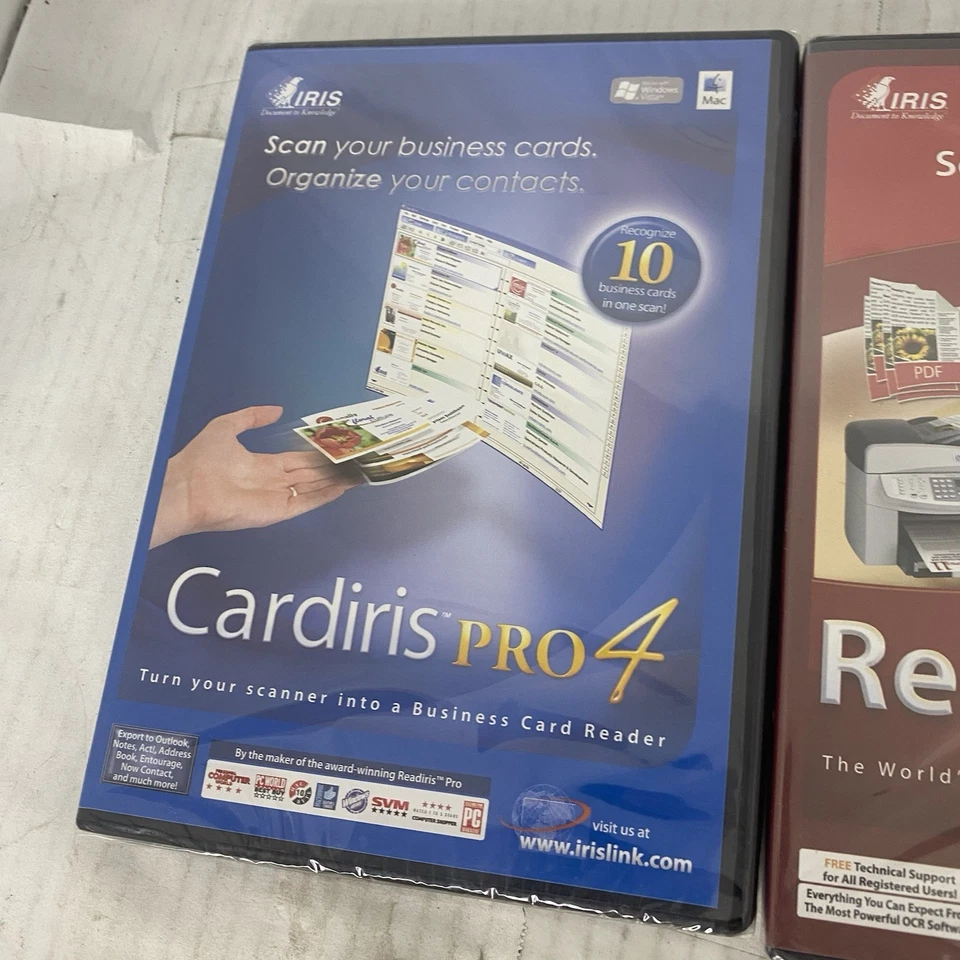 Iris Scan Convert Share Readiris Pro 11 & Iris Cardiris Pro 4 Brand New Sealed - Image 3 of 4
