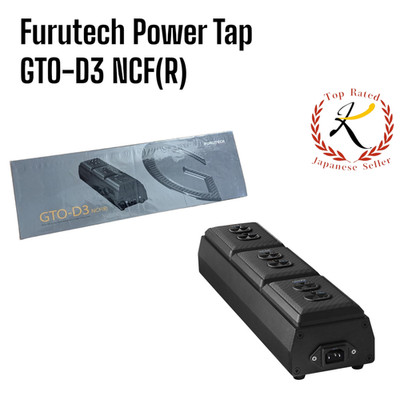 【US/DDP】 FURUTECH Power Tap GTO-D3 NCF(R) Powerful Vibration Damping Black F/J