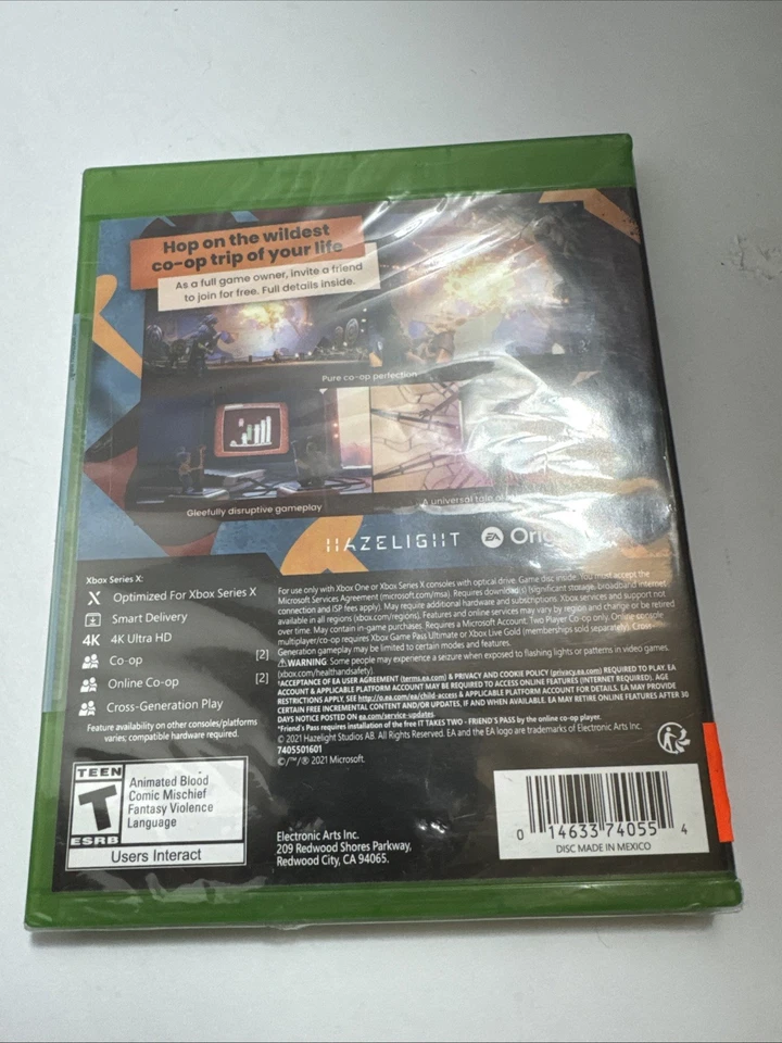 It Takes Two  Xbox Series X, Xbox One Brand New Factory Sealed Damage Seal - Image 4 of 4