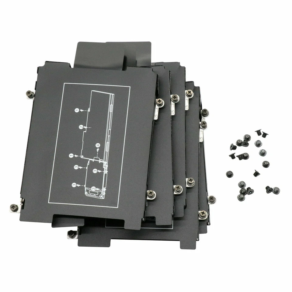 10X HP EliteBook 840 845 850 855 820 725 745 755 G3 G4 Hard Drive Caddy W Screws - Image 2 of 2