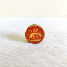 Vintage F H S Löwen Grafik Runde Werbedose Deutschland Sammlerstück TB1139