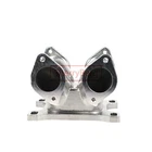 Carburetor Kit 12-3144 Twin 45 DCOE WEBER TYPE W 4 Barrel Adaptor For Holley - Picture 3 of 12