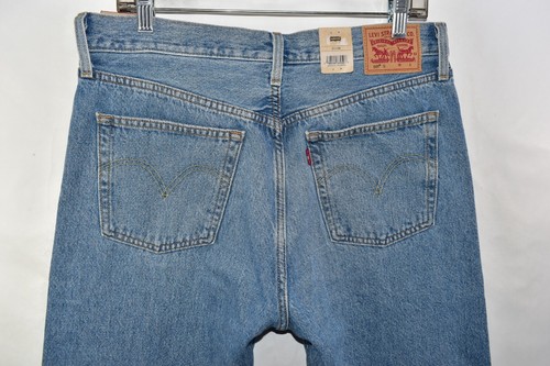 New Levi's 501 S Skinny High Rise Distressed Blue Jeans Womens Size 31x28 - Picture 9 of 10