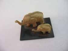 Very Cool Tiny Elephants Figurine Mom & Baby Design