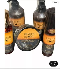 Argan Deluxe  Shampoo & Conditioner, Mask, Spray, Hair Oil & Body Serum(set Of 5