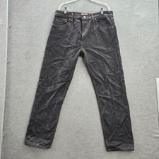 VINTAGE Levi's 501 Men Jeans 36x30 Gray Denim Straight Leg Button Fly Y2K USA