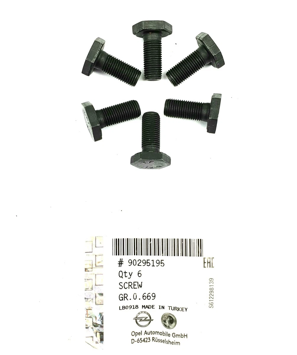 6x Originale Opel Sechskant Schrauben Schwungrad Astra, Corsa  