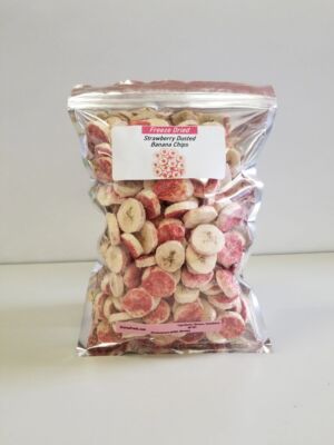 Freeze Dried Dusted Strawberry Banana Chips