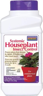 Bonide Systemic Houseplant Insect Control, 8 oz Ready-to-Use Granules for Indoor