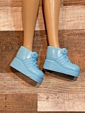 Barbie Fashion Fever Bulky High Top Tennis Shoes Mattel - ships Now -sky Blue