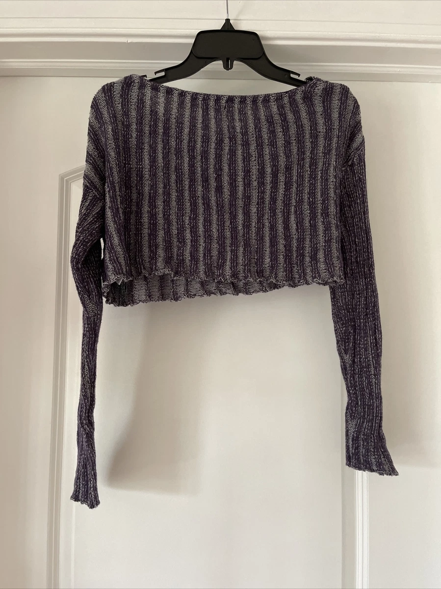 Silence and top noise cropped sweater