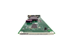 IQDMX34 3G/HD/SD-SDI De-embedder for Eight Analog Audio Channels with D-Type