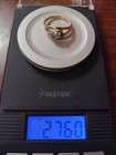 14k Emerald & Dia. Ring vintage design, nice emerald's & diamond size 5, 2.76gr — photo 10