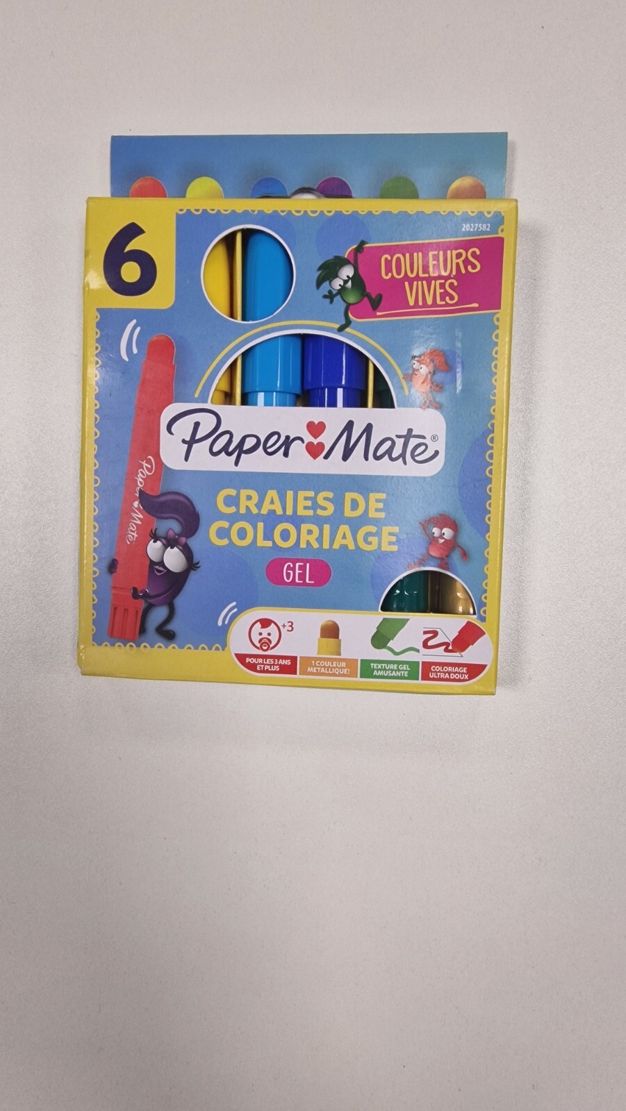 Paper Mate Gel Coloured Pencils Large Assorted Colours Pack of 6