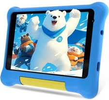 Anmecs Kids Tablet 7 inch Android 12 Tablets 5+32GB with Shockproof WIFI Blue US