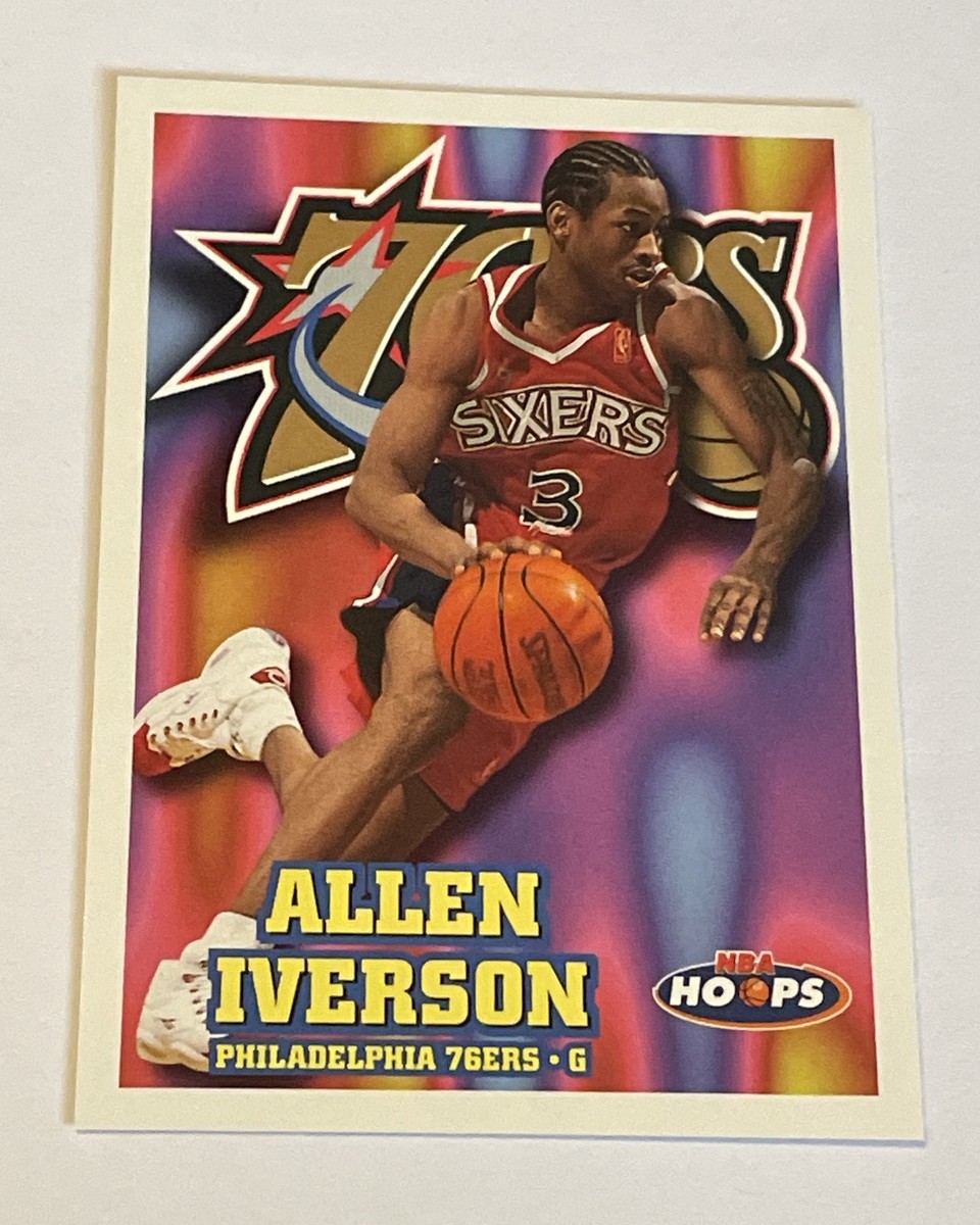 1997-98 NBA Hoops - #114 Allen Iverson 2nd Yr. Card - NBA HOF NM