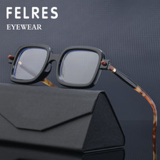 Thick Frame Square Anti Blue Light Reading Glasses For Men Fashion Retro Glasses