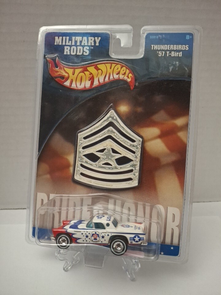 Hot Wheels Military Rods (2002 Thunderbirds '57 T-Bird Real Riders)KB TOYS,EXC.
