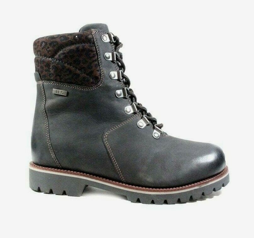 Bota Trekker Caprice 26217 Para Mujer Marrón Nubuck con Forro de Piel de Oveja *Reducida*