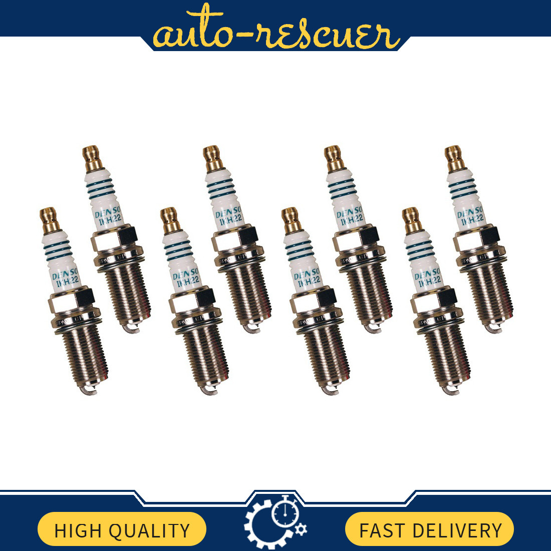 DENSO IRIDIUM POWER Spark Plugs IKH22 5345 8x for TUNDRA Supercharger 5.7L