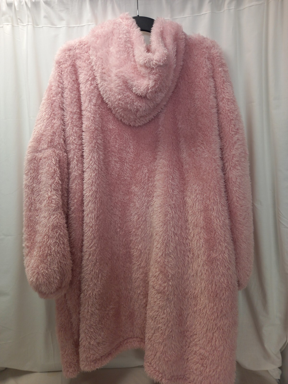 ️ Dunelm Pink Teddie Fleece Hoodie Blanket Snuddie One Size Vgc eBay