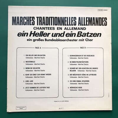 MARCHES TRADITIONNELLES ALLEMANDES Military LP Schwarzbraun Ist