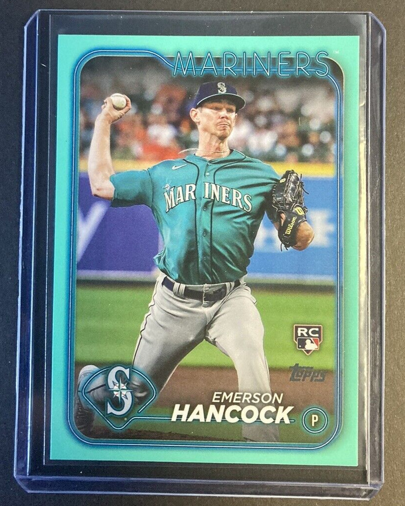 2024 Topps Series 1 Emerson Hancock Rookie Aqua Parallel #39