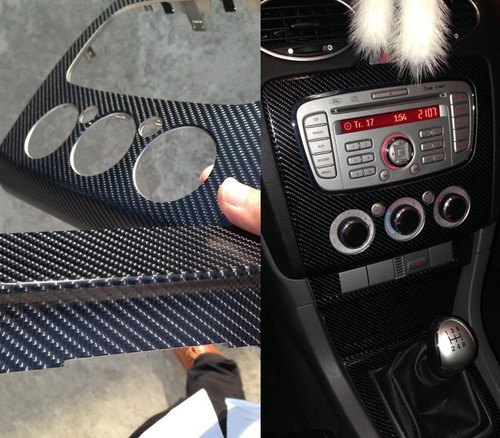 4D GLOSS【AIR Free Carbon Fibre Vinyl】Wrap Textured for car & home (real look) - Picture 6 of 29