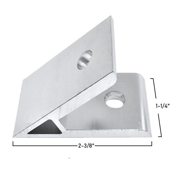 Aluminum 45 degree Angle Connector, T Slot extrusion 15 Series / 40