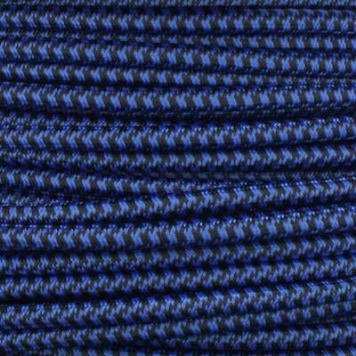 NEW 100' Spool ~ 18/3 SVT BLACK/BLUE Nylon Cloth Pendant & Table Lamp Wire Cord