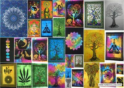 Wall Decor Poster Tapestry Hanging Hippie Throw Indian Mandala Ethnic Cotton Art