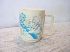 VTG Care Bears Plastic Cup Mug Rainbow by Deka Plastics USA 1983