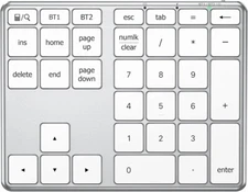 Number Pad iClever Bluetooth Multi Devices Wireless Number Pad USB C Rechargeabl