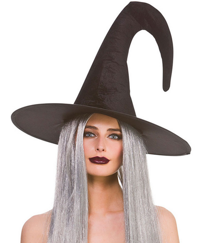 Deluxe Velvet Witches Hat Adults 