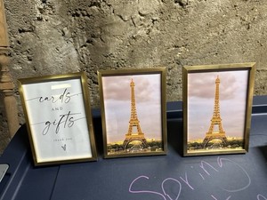 Wedding Items: Picture Frames, Card Box, Sweet Treat Sign