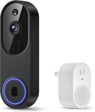 Smart Video Doorbell Camera with AI Motion Detection Night Vision, Cloud Storage