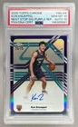 Kon Knueppel 2025 Topps Chrome Purple Refractor Next Stop RC Auto /75 PSA 10/10