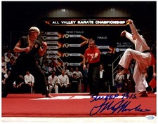 The Karate Kid Ralph Macchio Autographed 11x14 Photo ACOA Witness ITP