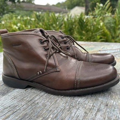 Bama Vintage Leather Chukka Desert Boots Wool Lined Men s 10.5 43 EU - BP