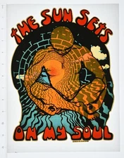 Original VINTAGE 1970s Heat Transfer | The Sun Sets On My Soul - Mach III '75