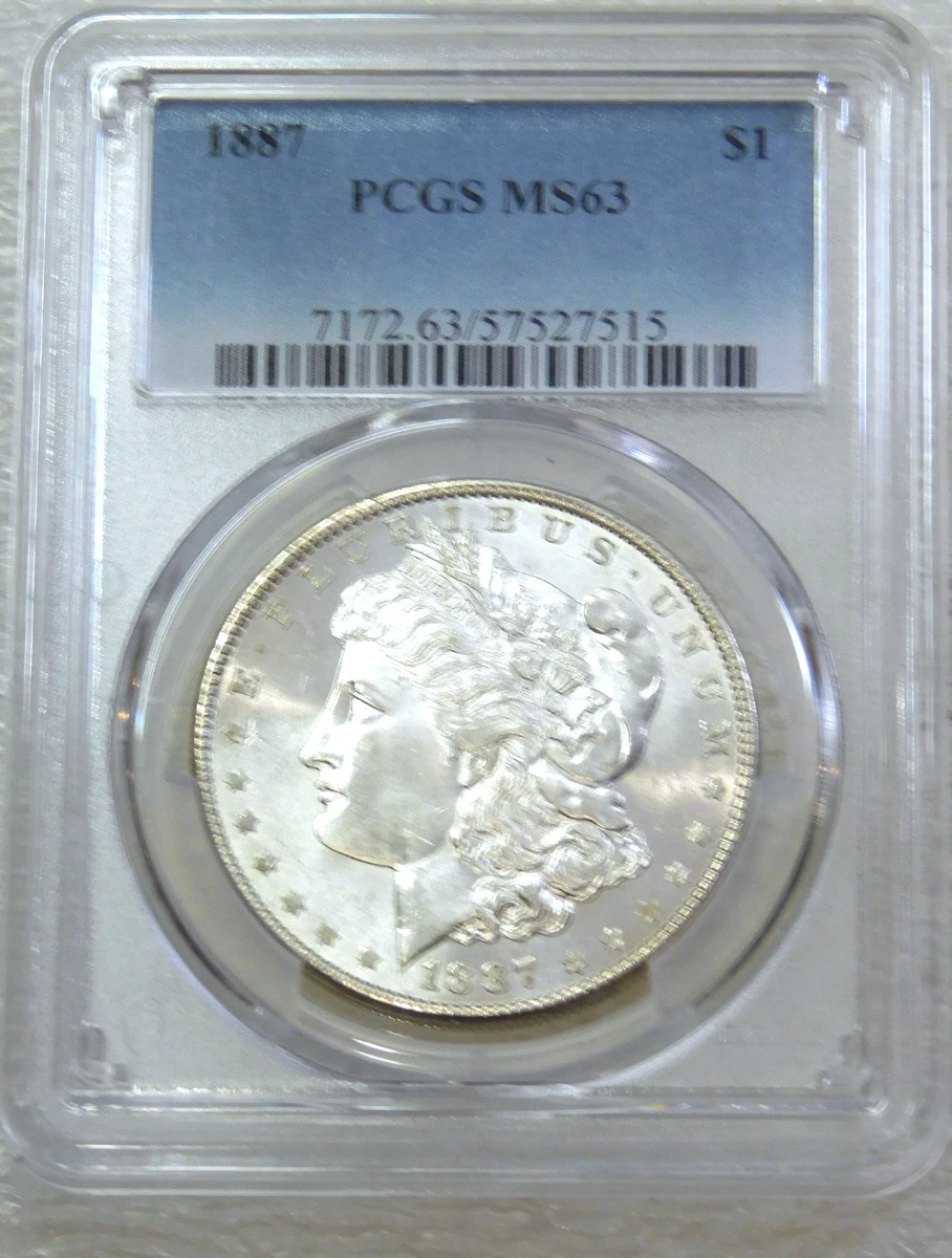 MS 63 Graded 1887 Year Morgan US Dollars (1878-1921) for sale | eBay