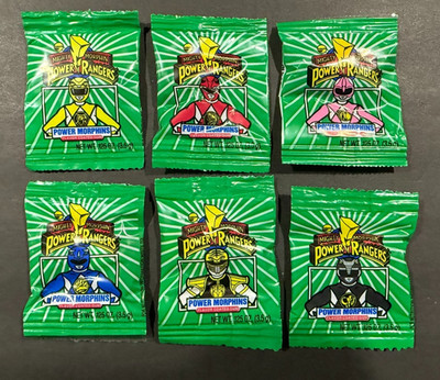 1995 Power Rangers Gum Set.....6 Different Unopened