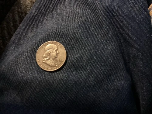 1957 Franklin Half Dollar 90% Silver - INV#8628