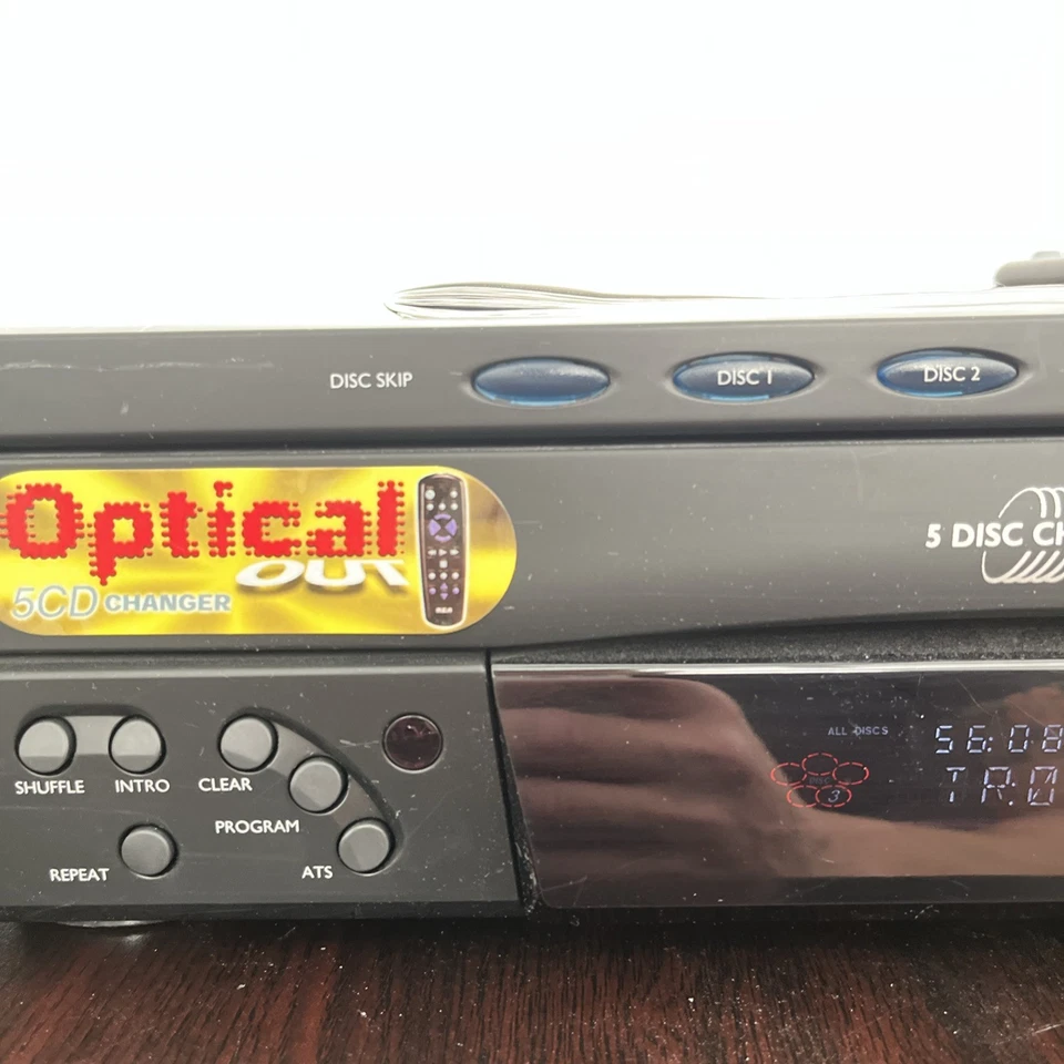 RCA Model RP-8070D Five Disc Carousel CD Changer Working w/remote & manual - Image 4 of 4